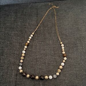 Plunder Gold and Cream Beaded Necklace